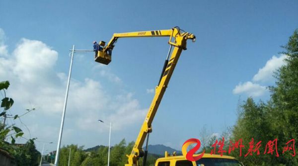 炎陵啟動城市道路照明改造民生工程，點亮市民回家路